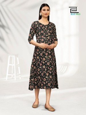 Blue hills present God gift premium reyon feeding printed kurti catalogue at low rate kurtis catalogs