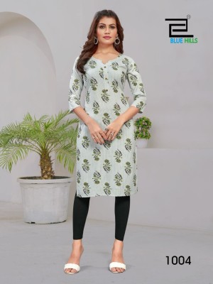 Blue hills present Hichoice vol 5 premium liva approved straight kurti catalogue at wholesale price kurtis catalogs