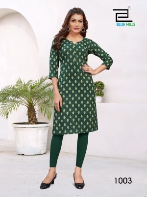 Blue hills present Hichoice vol 5 premium liva approved straight kurti catalogue at wholesale price kurtis catalogs