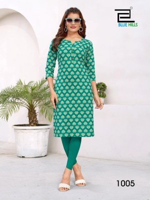 Blue hills present Hichoice vol 5 premium liva approved straight kurti catalogue at wholesale price kurtis catalogs