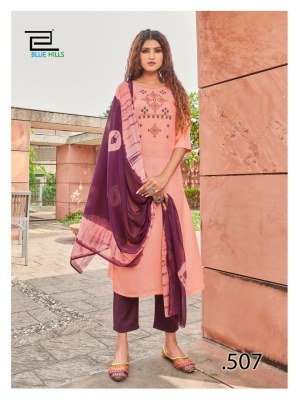 Blue hills present new generation vol 3 reyon embroidered kurti pant and dupatta catalogue at low rate kurti pant with dupatta Catalogs