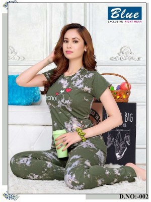 Blue new t shirt night suit vol 21  premium wear night suits catalogue wholesale  night wear catalogs