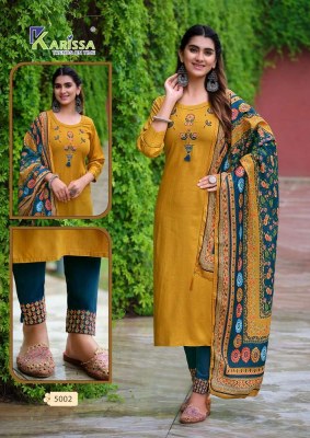 Bombay Beauty vol 5 by Karissa top pant dupatta set Kurti catalogue wholesaler  kurtis catalogs