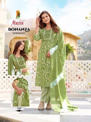 Bonaza vol 5 by Master Capsule printed designer readymade suit collection with low price readymade suit catalogs