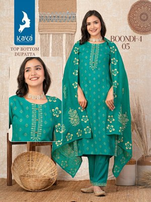 Boondi 4 by Kaya reyon printed best designed readymade suit catalogue at low rate readymade suit catalogs