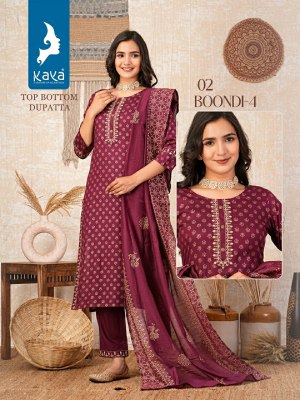 Boondi 4 by Kaya reyon printed best designed readymade suit catalogue at low rate readymade suit catalogs