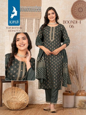 Boondi 4 by Kaya reyon printed best designed readymade suit catalogue at low rate readymade suit catalogs