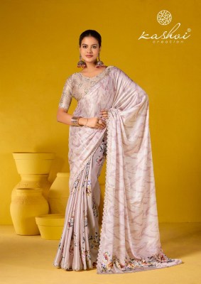 Brookiyn vol 2 by Kashvi satin georgette with Jharkan work fancy saree with blouse  sarees catalogs