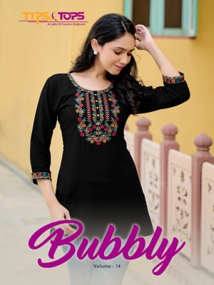 Bubbly vol 14 by Tips and tops Heavy Reyon embroidered short top wholesaler  