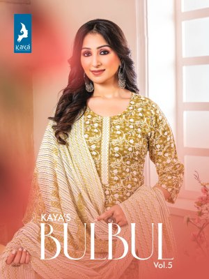 Bulbul 5 by kaya reyon printed readymade kurti catalogue at affordable rate Kaya kurti