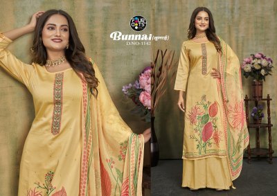 Bunnai by Fourdots pure jam cotton heavy work dress material catalogue at affordable rate salwar kameez catalogs