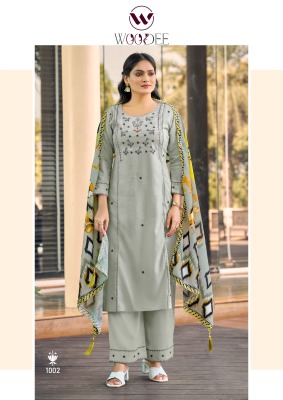Butterfly by Woodee Premium Quality 3 piece kurti bottom with dupatta catalogue at low rate readymade suit catalogs