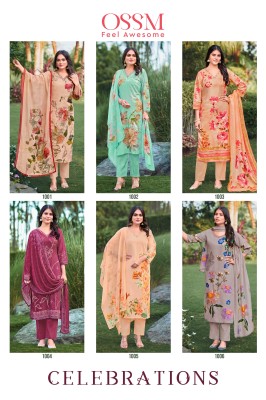  CELEBRATIONS by ossm Premium Cotton Digital Print  kurti pant and dupatta catalogue readymade suit catalogs