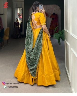 Celebrate New Collection Navratri style lovely printed cotton lehenga choli With Purse  Wholesale lehenga choli