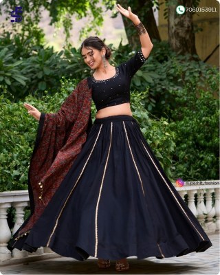 Celebrate New Collection Navratri style lovely printed cotton lehenga choli With Purse  Wholesale lehenga choli