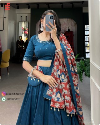 Celebrate New Collection Navratri style lovely printed cotton lehenga choli With Purse  Wholesale lehenga choli