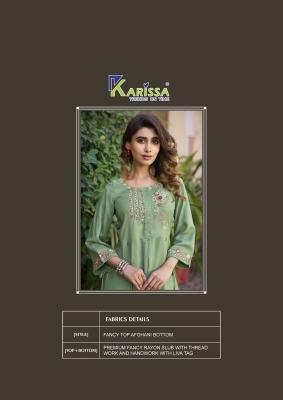Celina vol 2 by Karissa Premium Pure reyon Short top with Afghani Collection at affordable rate readymade suit catalogs