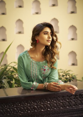 Celina vol 2 by Karissa Premium Pure reyon Short top with Afghani Collection at affordable rate readymade suit catalogs