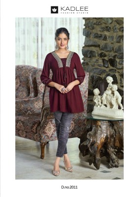 Centuri vol 2 by Kadlee reyon wrinkle thread work western wear catalogue at affordable rate western wear catalogs