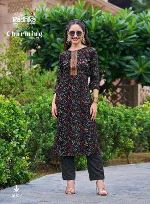 Charming vol 6 by Radhika life style Modal chanderi with work kurti catalogue at affordable rate kurtis catalogs