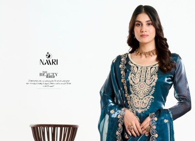 Charvi by Naari launch pure zimichu silk unstitched salwar suit catalogue at low rate  salwar kameez catalogs