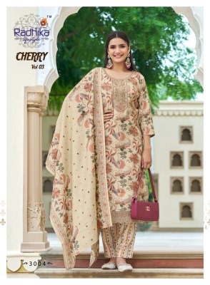 Cherry vol 3 by radhika lifestyle modal chanderi printed readymade suit catalogue readymade suit catalogs