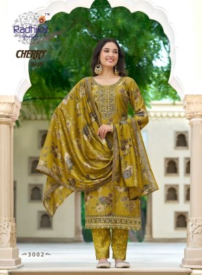 Cherry vol 3 by radhika lifestyle modal chanderi printed readymade suit catalogue readymade suit catalogs