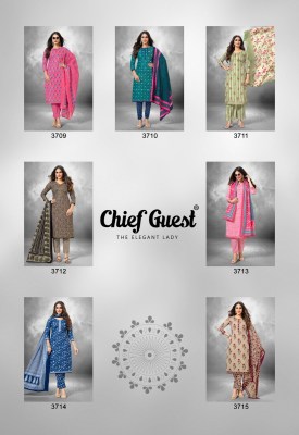 Chiefguest Vol 37 by Deeptex Heavy Cotton Printed  saree with blouse at low price dress material catalogs