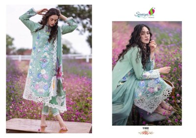 Chikankari vol 11 by Saniya trendz exclusive embroidered dress material catalogue at affordable rate salwar kameez catalogs