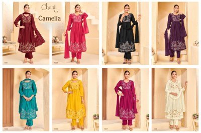 Churii Camelia Soft Pure Silk Top And Bottom with Designer Chiffon Dupatta  Wholesale kurtis catalogs