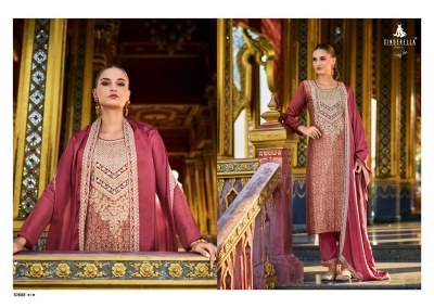 Cinderella by Kimkhab pure banarsi jaquared embroidered unstitched salwar kameez catalogue at wholesale price salwar kameez catalogs