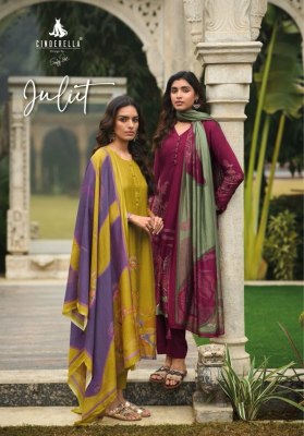 Cindrella by Juliet pure digital printed with handwork unstitched dress material catalogue  IBIZA