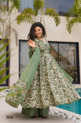Clora vol 9 presented Heavy Mal Cotton Beautiful flair dress with flair palazzo catalogue at affordable rate readymade suit catalogs