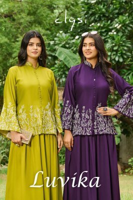 Clysi Luvika Design 4 Top Gajji Silk Bottom Gajji Silk Work Thread And Handwork Set Wholesale Amavi