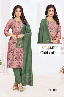 Cold coffee by starlink kurti pant dupatta set size wise Kurti design wholesaler price in India  kurtis catalogs