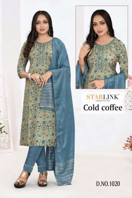 Cold coffee by starlink kurti pant dupatta set size wise Kurti design wholesaler price in India  kurtis catalogs