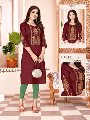 Colourpix by Kitkat vol 4 heavy fancy reyon embroidered kurti catalogue at low rate kurtis catalogs