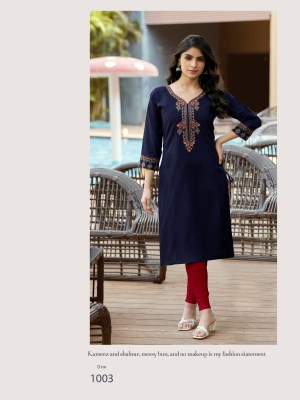 Colourpix by Vaniska blue berry vol 1 heavy fancy reyon  embroidered kurti catalogue at affordable rate kurtis catalogs