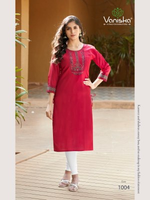 Colourpix by Vaniska blue berry vol 1 heavy fancy reyon  embroidered kurti catalogue at affordable rate kurtis catalogs