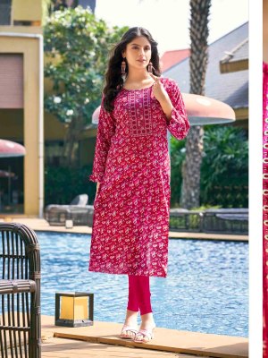 Colourpix by rolex vol 1 Heavy reyon foil printed kurti pant with dupatta catalogue kurti pant with dupatta Catalogs