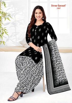 Colours Special White and Black Vol 3 by Shree ganesh  Pure cotton Printed Unstitched dress material collection with low price dress material catalogs