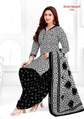 Colours Special White and Black Vol 3 by Shree ganesh  Pure cotton Printed Unstitched dress material collection with low price dress material catalogs