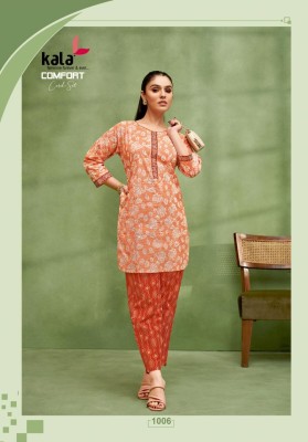 Comfort by Kala quality pure cotton printed co ord set collection Size wise Combo Set