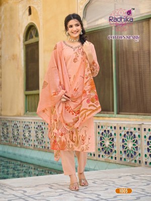 Cotton Spark vol 1 by Radhika Lifestyle Heavy Cotton Placement printed top bottom with dupatta catalogue  readymade suit catalogs