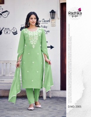 Cotton culture vol 2 by Radhika life style pure cotton embroidered suit catalogue at affordable rate readymade suit catalogs