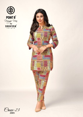 Craze 23 vol 2 by Deeptex fancy printed co ord set catalogue at affordable rate Size wise Combo Set