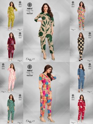 Craze23 vol 4 by Deeptex Pure cotton printed Fancy  co ord set catalogue at affordable rate co ord set catalogs