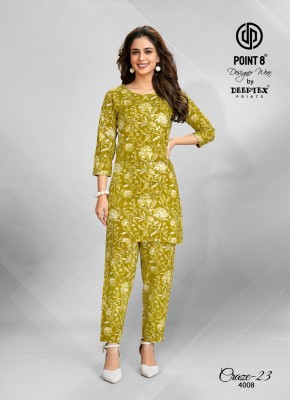 Craze23 vol 4 by Deeptex Pure cotton printed Fancy  co ord set catalogue at affordable rate co ord set catalogs