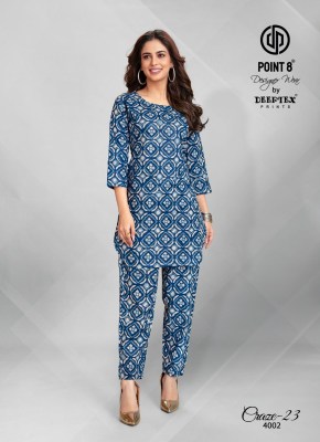 Craze23 vol 4 by Deeptex Pure cotton printed Fancy  co ord set catalogue at affordable rate co ord set catalogs