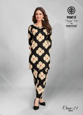 Craze23 vol 4 by Deeptex Pure cotton printed Fancy  co ord set catalogue at affordable rate co ord set catalogs